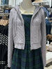 Twisted Flower Knitted Cardigan Sweater Women Autumn Long Sleeve Hooded Zipper Short Coat Streetwear Sweaters Y2K Tops