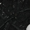 High Street Designer Runway Suit Set Women's Single Button Guipure Lace Blazer Flare Pants Set
