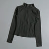 Gym Fitness Zip up Training Running Workout Yoga Cropped Track Sport Jackets for Women
