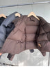 Lagabogy Winter Puffer Jacket Women Short 90% White Duck Down Coat Female Streetwear Warm Parkas Removable Sleeves Outwear