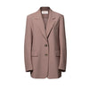 The Ultimate Store Hit Women's Mid-Length Oversized Blazer with Shoulder Pads for Petite Figures, Casual Suit Jacket