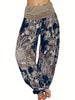 Plus Size 1XL-8XL Woman‘s Multi-color Digital Printed Harem Pants Trousers Ladies Long Leg Wide Leg Pants Pants