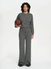 Women's Autumn Winter Knit Cardigan Pants Set Slim Fit Long Sleeve Long Trousers Simple Solid Color Sweater Suit