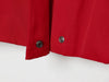 Red Short Jacket For Women Loose Fit V Collar Long Sleeve Coat Spring Autumn Female Street Outerwear