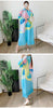 Maxi Pleated Dress For Women Lapel Single Breasted Long Sleeves Color Block Tassel Hem Loose Chic Clothing Autumn 2R5928