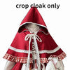 Christmas Lolita Dress Kawaii Women Year Sweet Lace Ruffle Patchwork Puff Long Sleeve Red Princess Plaid