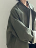 Stand Neck Long Trench Coat Women Spring Casual Turn-down Collar Single-breasted Trench Coat
