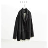 Designer Style Fake Two-Piece Fringed Oversized Jacket, Women's Casual Loose Blazer, Spring Model