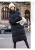 Down Cotton Jacket Women's Winter Clothing Korean Loose Cotton-Padded Coat Casual Long Overcoat Thick Warm Hooded Parka