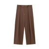 Spring Office Lady Elegant Brown Women Suit Casual Sashes Oversized Shrug Blazer Chic Zipper Long Pant