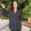Women's Blazers Office Wear Woman Brown Khaki Off White Black Blazer Woman Long Sleeve Fitted Jacket Blazers
