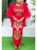 Plus Size Evening Dresses for Women African Sequin Gown Elegant Spring Wedding Party Long Dress Ankara Ladies Clothing