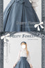 Autumn Winter Clothing Set Ladies Elegant Long Sleeve White Shirt Blouses Retro Vest with Fishbone Skirt Lolita 3 Piece Outfits