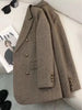 Retro Elegant Women's Long Sleeve Suit Jacket Casual Loose Fit Korean Autumn Casual Notched Collar Business Blazer Top