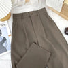 Fall Spring Black Suit Haren Pants Women Elastic High Waist Casual Trousers Woman Korean Style Solid Office Pant