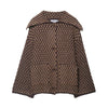 Women Vintage Plaid Knitted Cardigans Coats Long Sleeve Lapel Buttons Sweater Jackets Spring Casual Office Lady Outwear