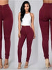 Solid Color Skinny Jeans Woman White Black High Waist Render Jeans Vintage Sexy Long Pants Femme Casual Pencil Pants Denim Jeans