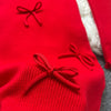 Chic Sexy Wrap Hips Knitted Mini Dress Y2K Aesthetic 3D Bows Bodycon Party Dress Streetwear Lady Dress