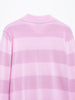 Women Striped Knitted Cardigan Single Breasted Long Sleeve Polo Collar Sweater Casual Knitted Coat