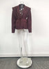 Women's Blazer with Style Spring Autumn European Elegant Commuter Look with Waist-Tie Belt Padded Shoulders