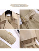 Women's Trench Coats Spring Autumn Mid-length Slim Outerwear Double-breasted Belt Long Sleeves Windbreaker