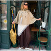 Women's Trench Cape Coat Vintage Double Breasted Short Trench Style Poncho Female Spring Woman Street Outerwear