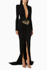 Sexy Deep V-Neck Long Sleeve Bodycon Long Dress Women Spring Elegant Evening Party Celebrate Cocktail Outfit Vestido