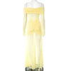 Pleated Slim Bodycon Maxi Long Dress Women Off Shoulder Autumn Winter Dress Lace Patchwork Sexy Party Dresses