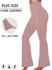Plus Size Elegant Women's High-Waisted Flared Pants for Yoga Workout. Suitable for Women Leggings to Use for Leisure