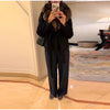 Autumn Solid Lace Up Jacket For Women High Street Turn Down Fur Collar Long Sleeve Belt Coats Lady Chic Street Outerwear