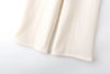 Women's Fall 2-Piece Retro Solid Color Zip Bomber Jacket Sweatshirt+High Waist Lace Up Women's Wide Leg Pants Street Wear