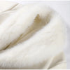 Lace-Up Long Overcoat Women's Coat Office Lady Elegant Woolen Furry Patchwork Long Sleeve Coats Loose Cardigan Jackets