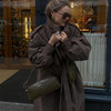 High Street Brown Belted Trench Coats Women's Loose Lapel Lace-up Button Full Sleeve Windbreakers Autumn Ladies Outwear