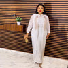 African Wedding Party Dresses for Women Spring Autumn African Long Sleeve Red Black Blue White Long Dress Suit Muslim Abaya