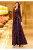 Spring Autumn Elegant Chic Long Sleeve Dresses Women's Slim Long Oversize 4XL Velvet Bronzing Dresses