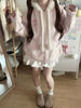 Japanese Sweet Hooded Cardigan Sweatshirt Embroidery Women Cute Jacket Spring Autumn Coat Hooded Y2k Kawaii Outerwear