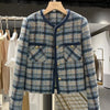 Autumn Korean Small Fragrant Coat Women Short Jacket Female Tweed Wool Outwear Casual Plaid Blazer Tops Ladies Outwear