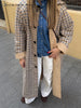 Double-side Long Trench Coats Women's Loose Full Sleeves Single-breasted Pockets Lapel Coats Ladies Spring Outwear