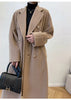101801 Women Coat Winter Women's Jacket 10% Cashmere 90% Wool Classic Camel Wool Coat
