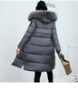 Women Parkas Hooded Zipper Thick Parka Thick Casual Full Sleeve Solid Long Coats Pockets Elegant Outerwear Warm Casual