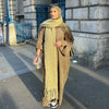 Arabic Women Corduroy Abaya Dress Ramadan Dubai Muslim Modest Cardigan Islamic Autumn Winter Warm Turkey Loose Solid Robe
