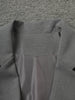 Gray 3 Piece Set Women's Lapel Blazer Short Vest High Waist Drawstring Wide Leg Pants Suit Autumn