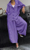 Spring Fall Women's 2 Piece Set Suit Office Lady Floral Striped Loose Blazer Casual Wide Leg Pants Suits For Women Clothing