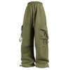 Women Cargo Pants Loose Comfortable Breathable Lightweight Multiple Pockets Cargo Long Pants Fitness Running Casual Pan