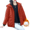 Women's Padded Outerwear Loose Zipper Pocket Winter Down Cotton Clothes 4XL Female Parkas