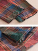 2 Piece Sets Women Casual Pants Suits Autumn Vintage Style Plaid Pattern Loose Female Tops And Harem Pants D405