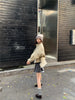 Korea Short Outerwear Woman Casual Loose Lazy Chic Long Sleeve Cotton Blends Windbreaker Coats Thin Thench