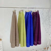 Pleated Suit Set For Women Spring Lapel Top + Fold Wide Leg Pants Two-piece Set Loose Casual Sets Female 2C2174
