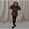Solid Quilted Cotton Coat Women's Turtleneck Lace-up Full Sleeve Warm Jacket Autumn Winter Lady Commuter Outwear