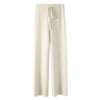Soft Knitted Pants Women's Autumn/Winter Outerwear Hanging Knitted Wide Leg Pant White Floor Pants Straight Leg Pants